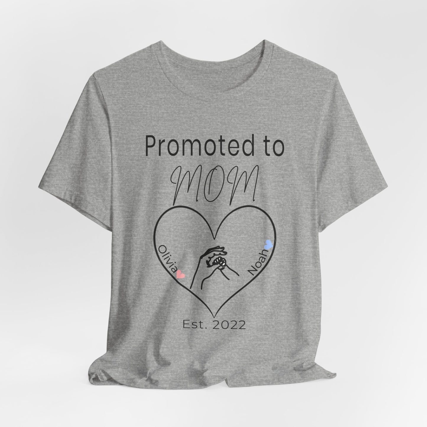 Promoted to Mom Personalized Tee