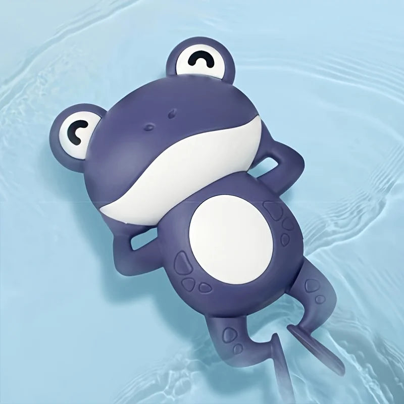 Wind-Up Swimming Frog Bath Toy Set