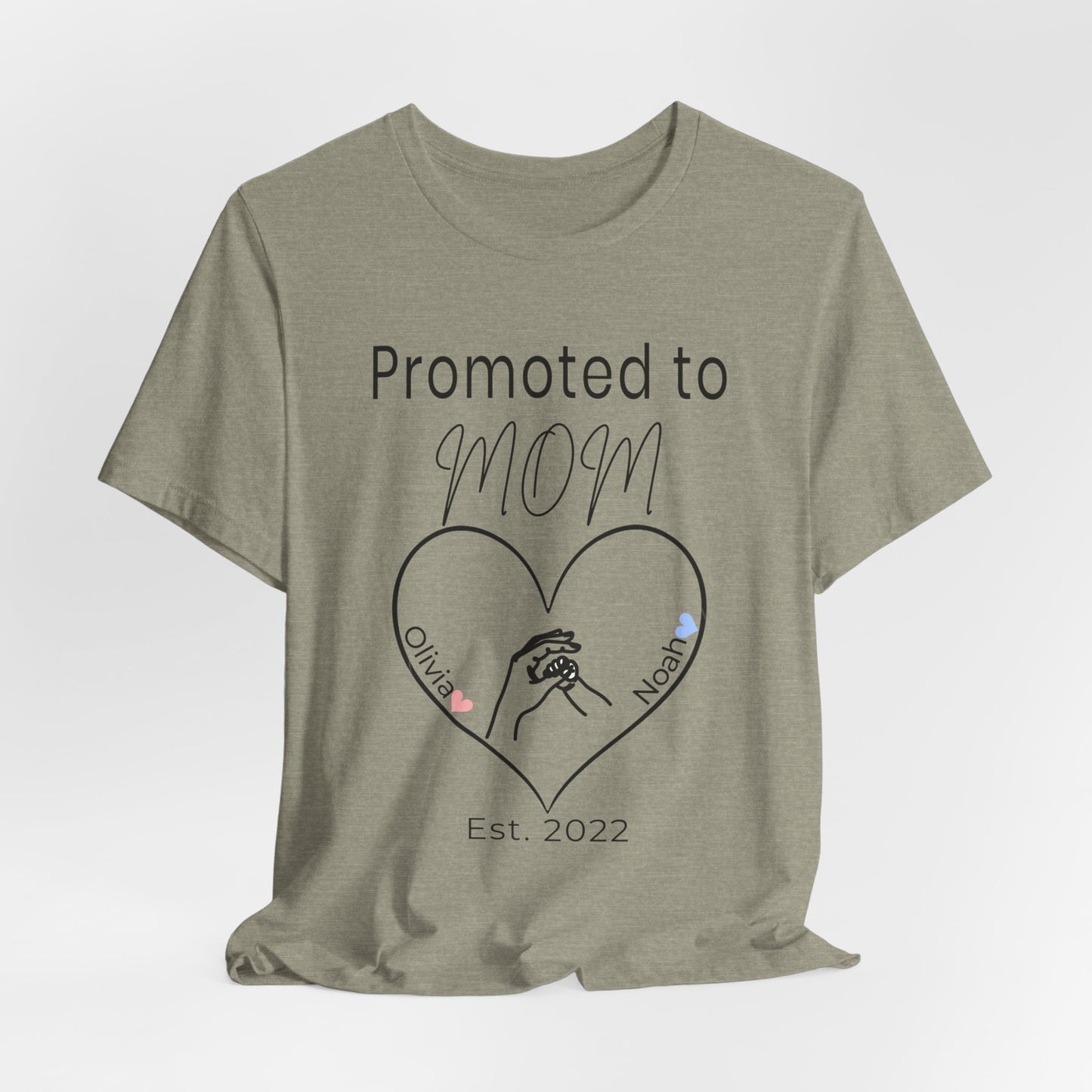 Promoted to Mom Personalized Tee