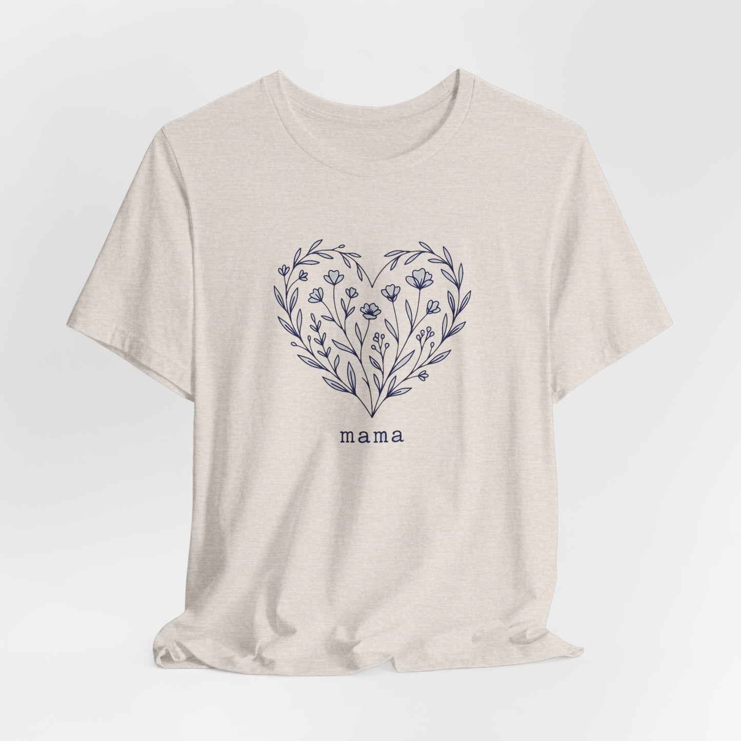 Minimalist Wildflower Heart Tee