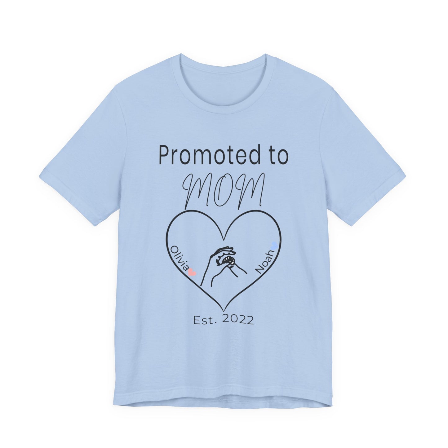 Promoted to Mom Personalized Tee