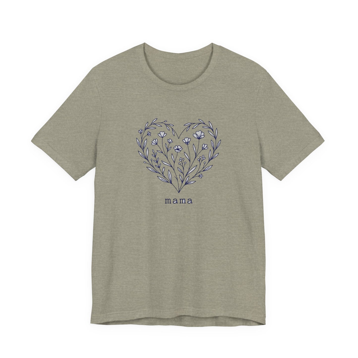 Minimalist Wildflower Heart Tee
