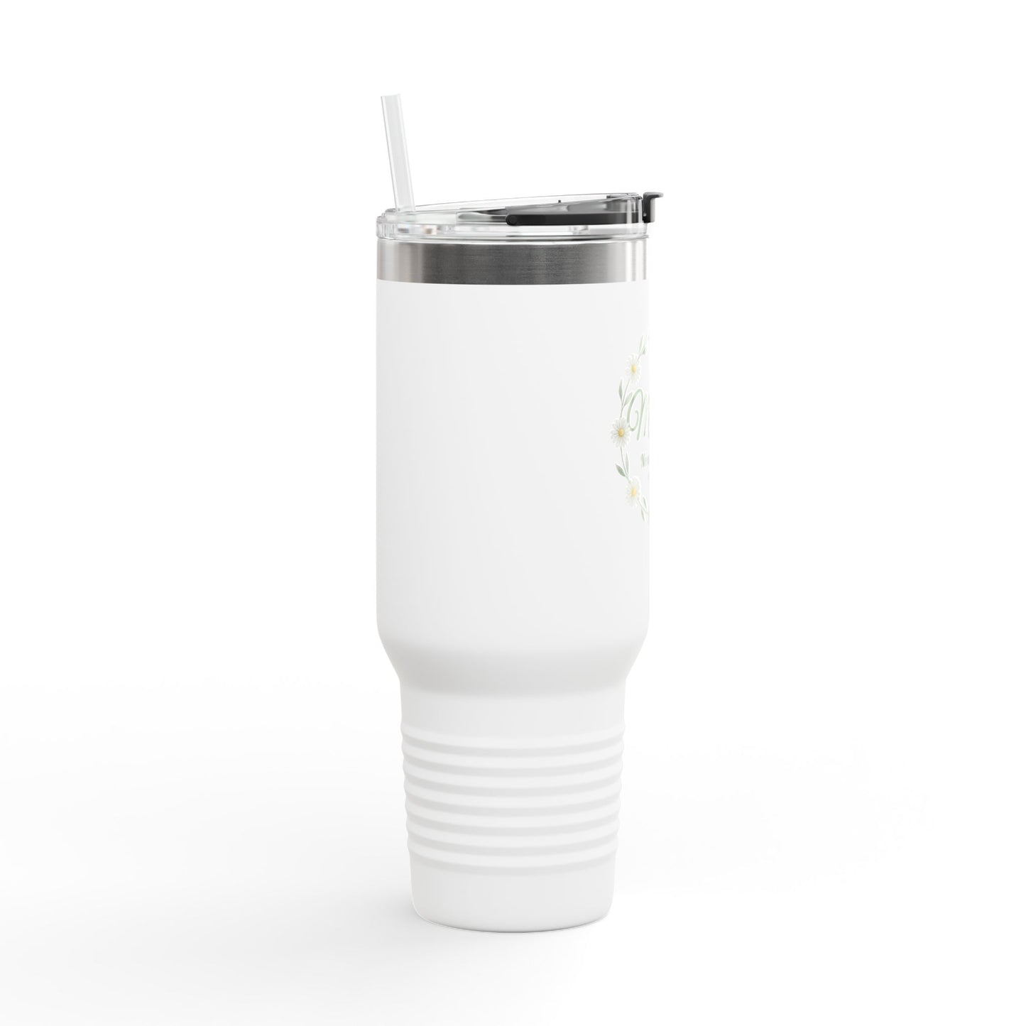 Mama Floral 40oz Insulated Travel Mug – Personalized Mom Tumbler