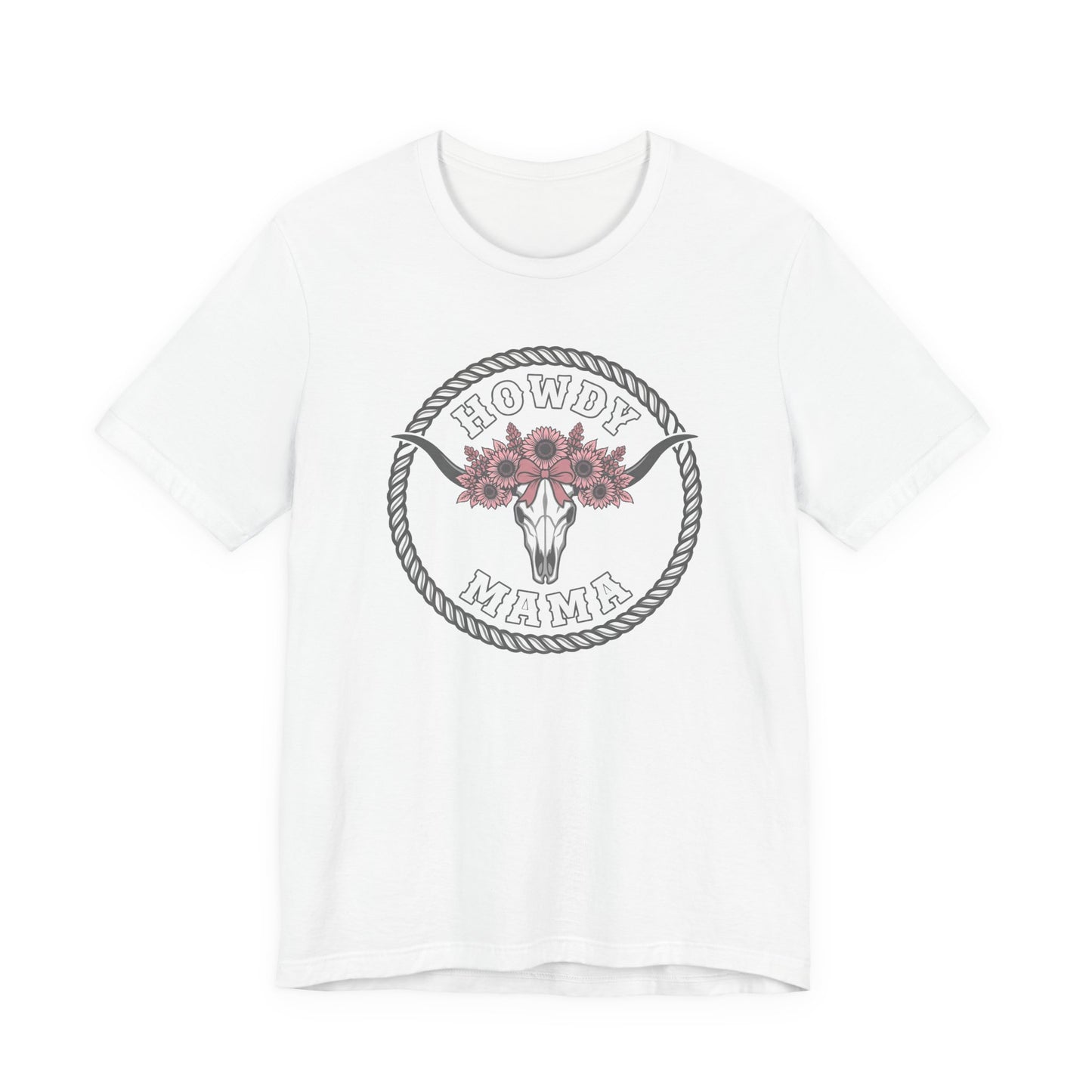 Cow Skull Floral Graphic