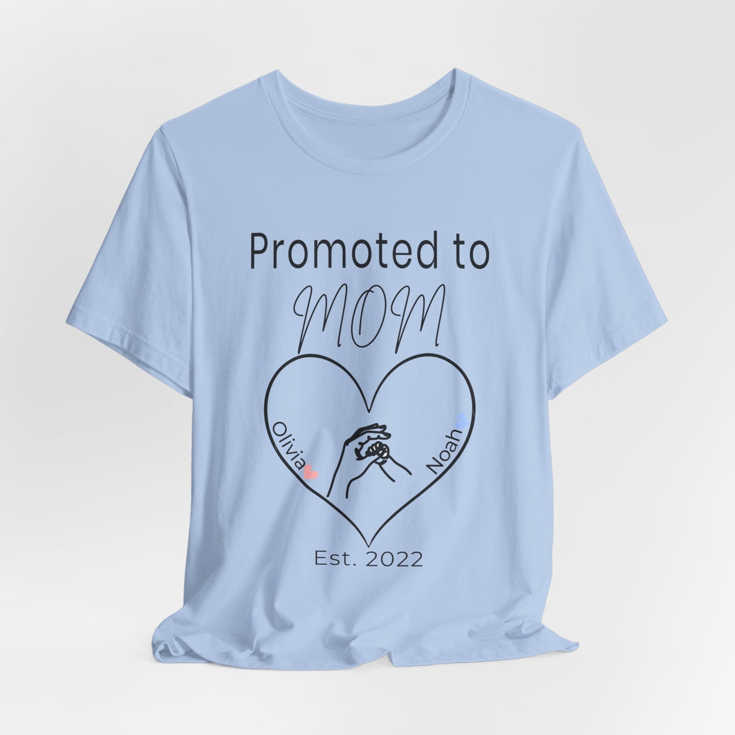 Promoted to Mom Personalized Tee