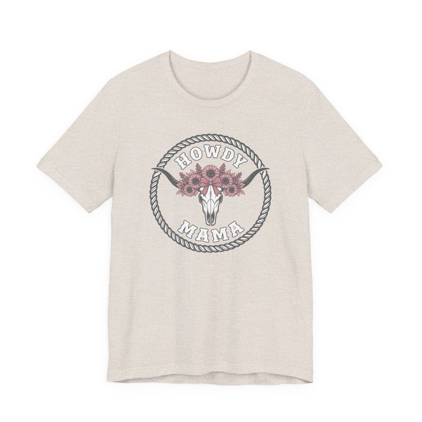 Cow Skull Floral Graphic