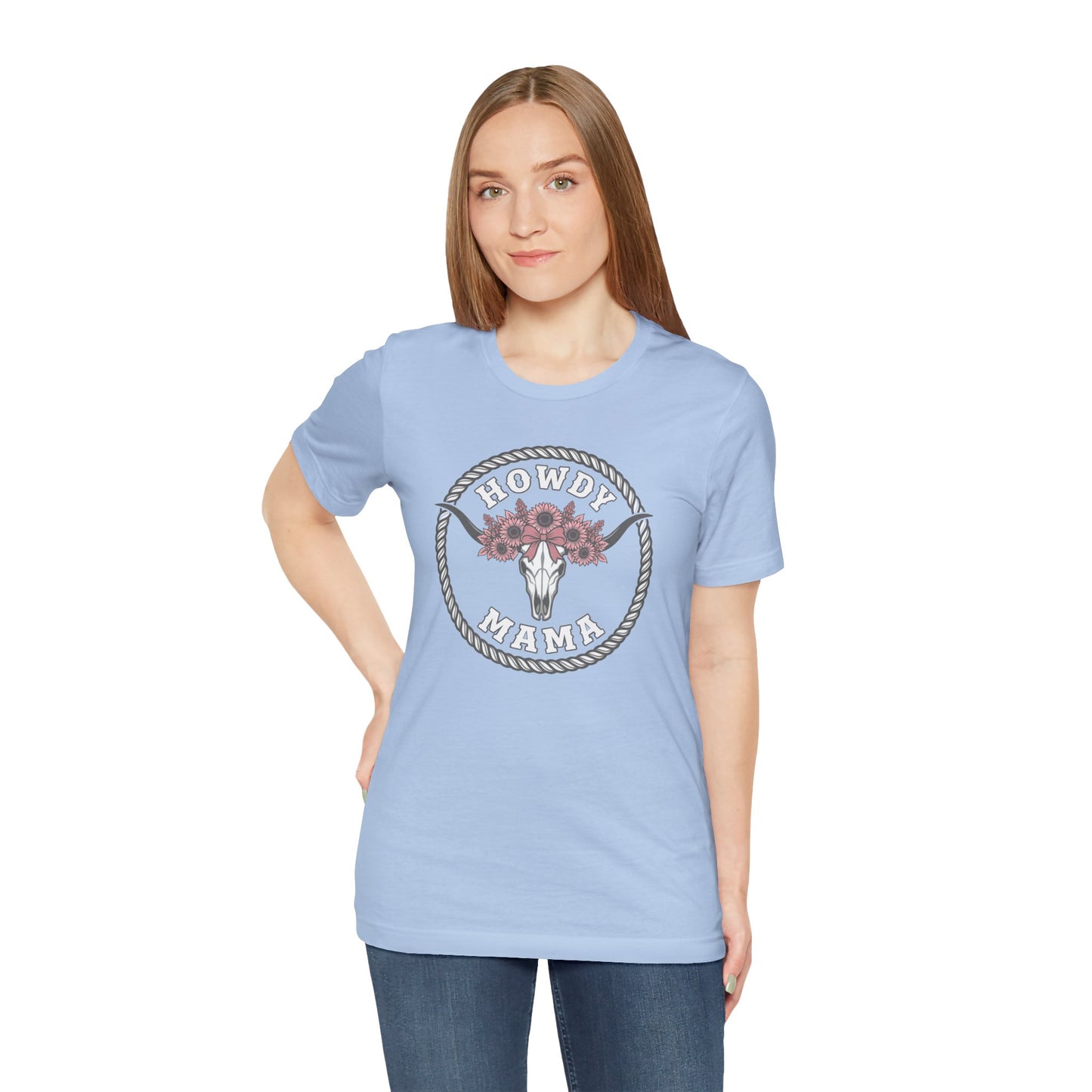 Cow Skull Floral Graphic