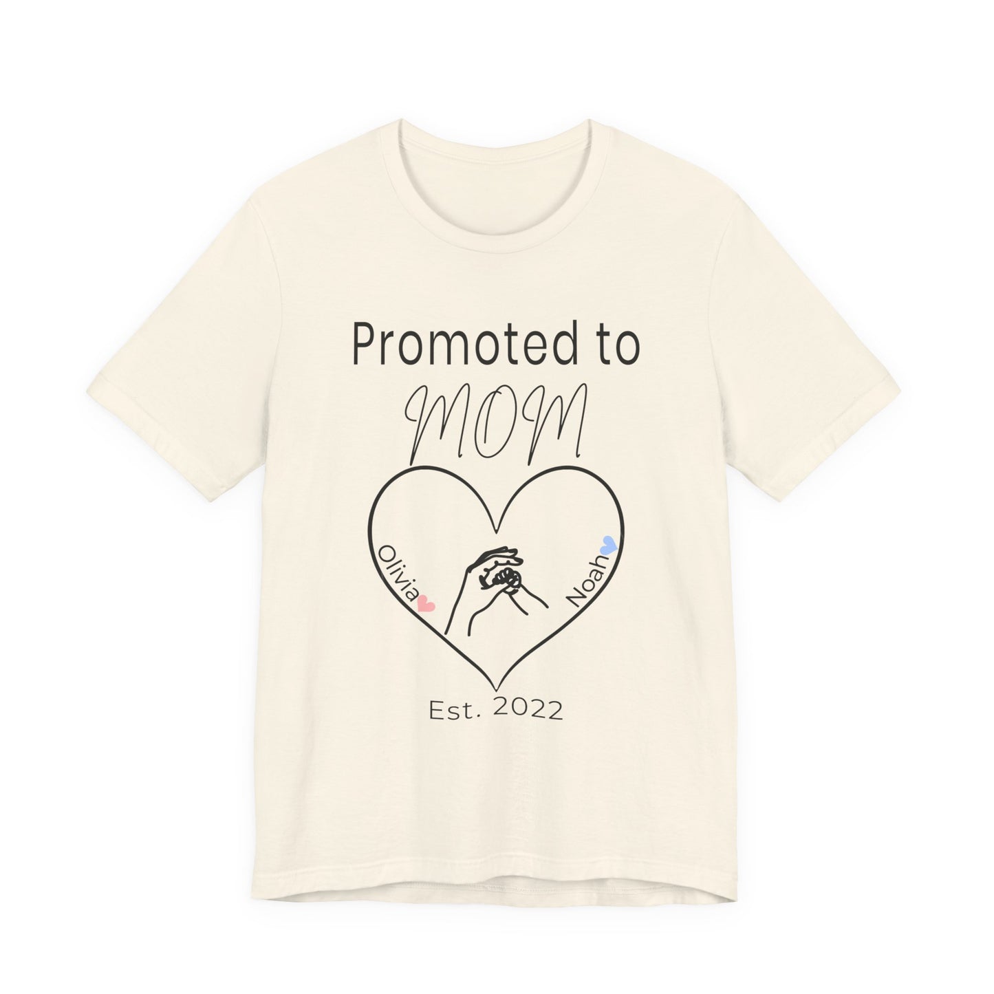 Promoted to Mom Personalized Tee