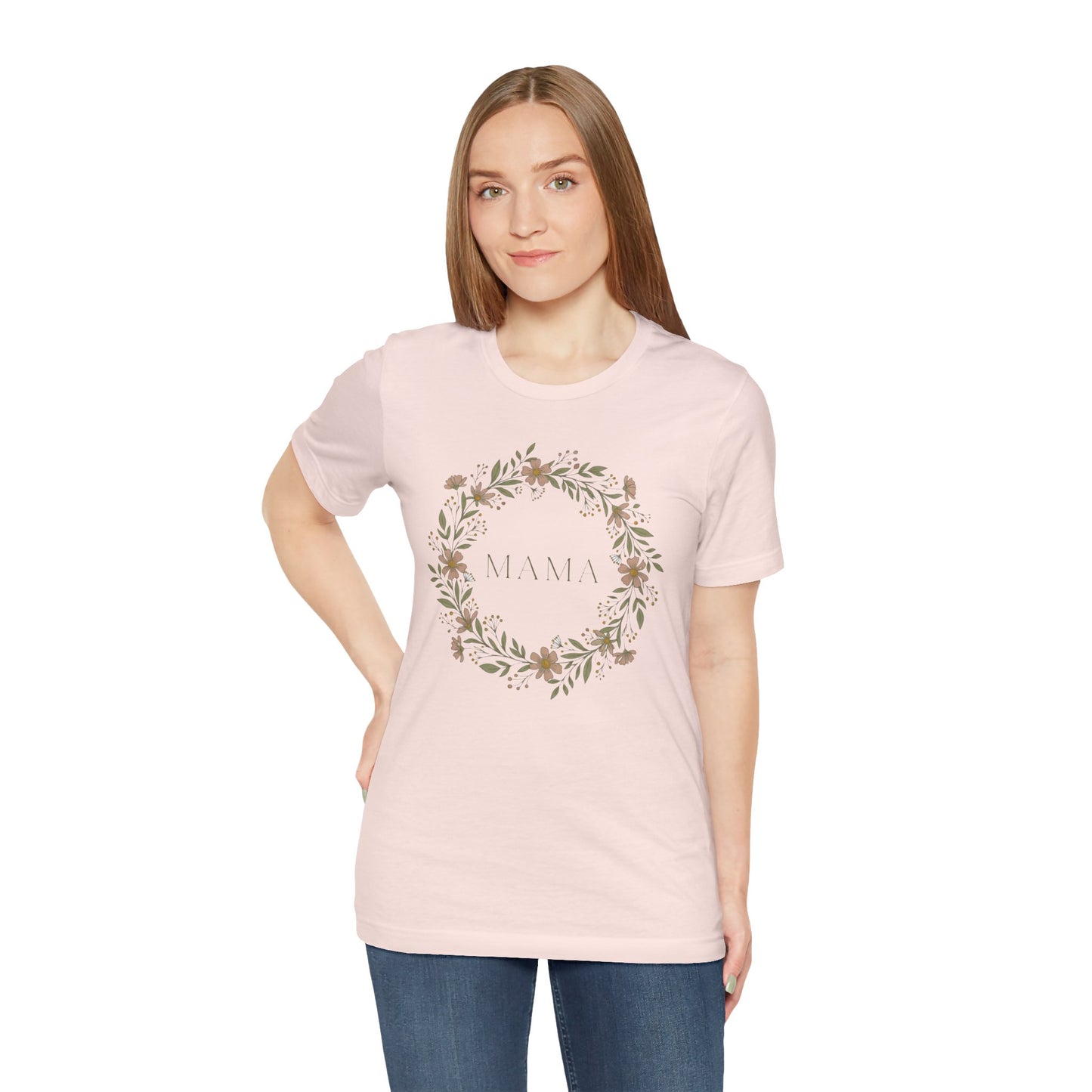 Mama Floral Wreath Tee