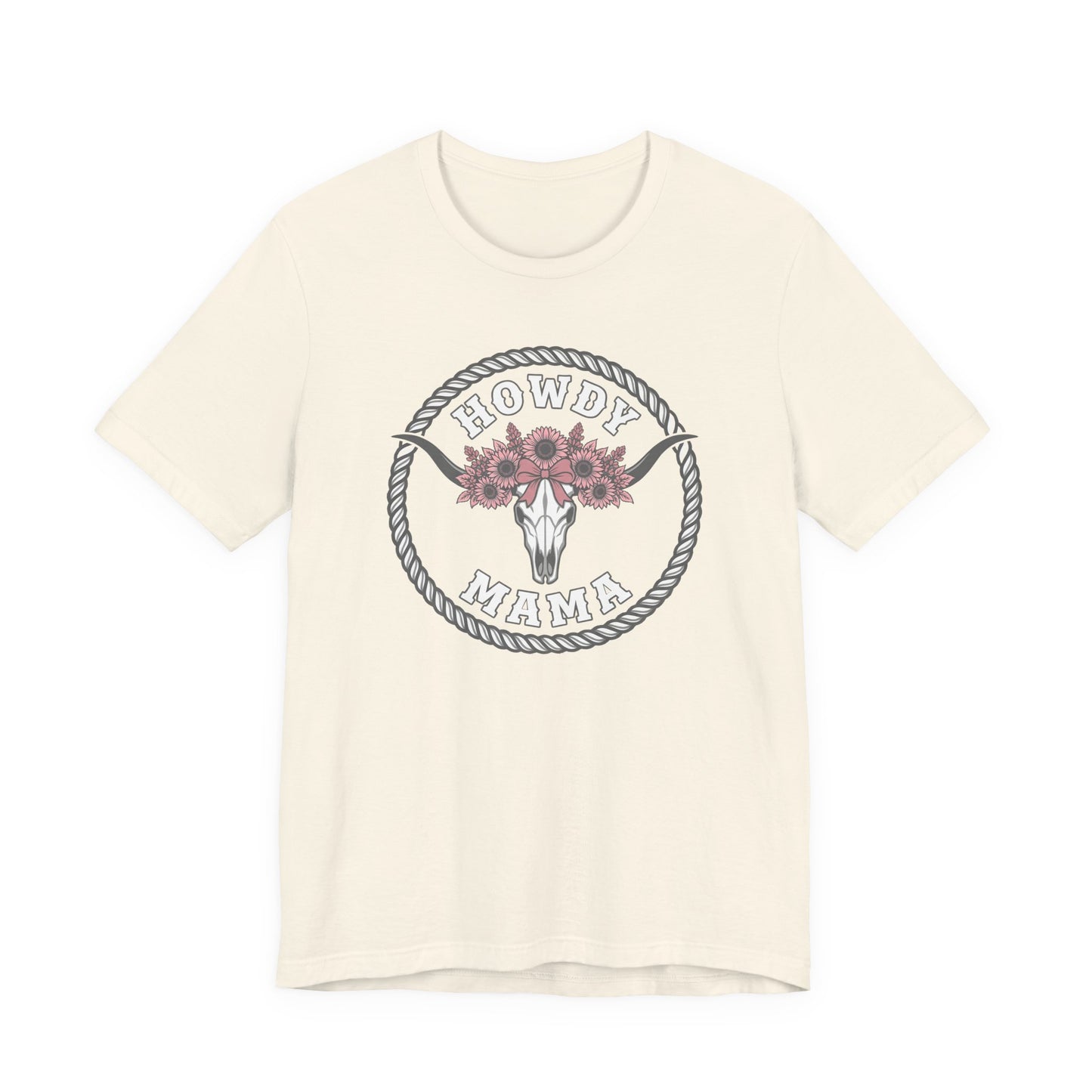 Cow Skull Floral Graphic