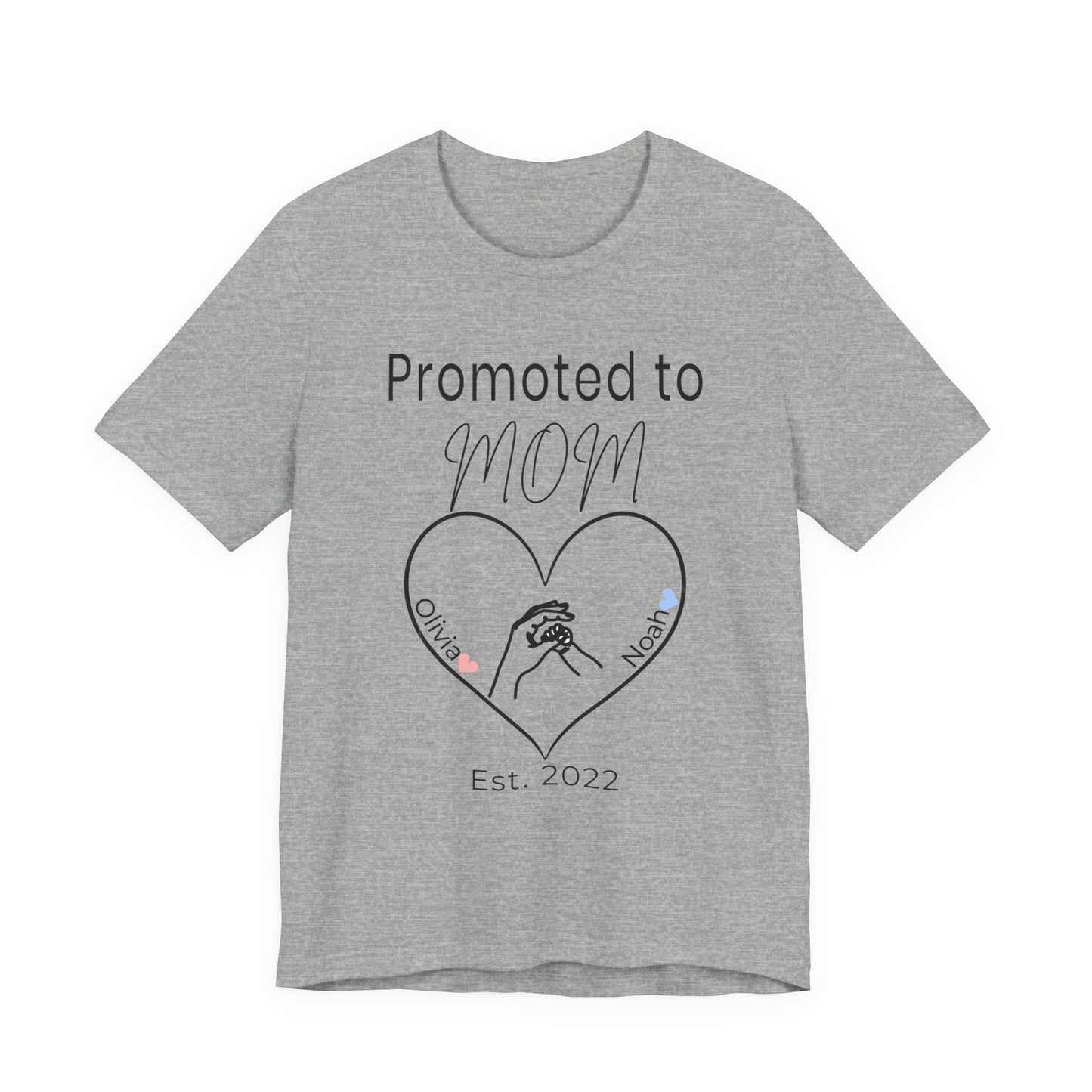 Promoted to Mom Personalized Tee