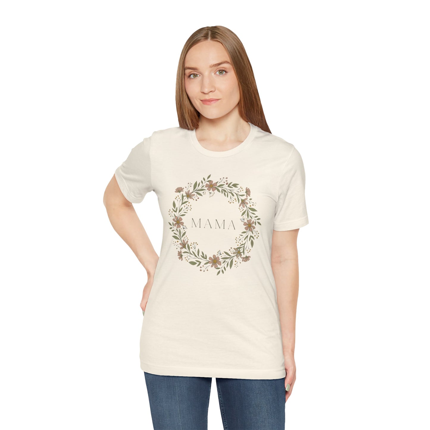 Mama Floral Wreath Tee