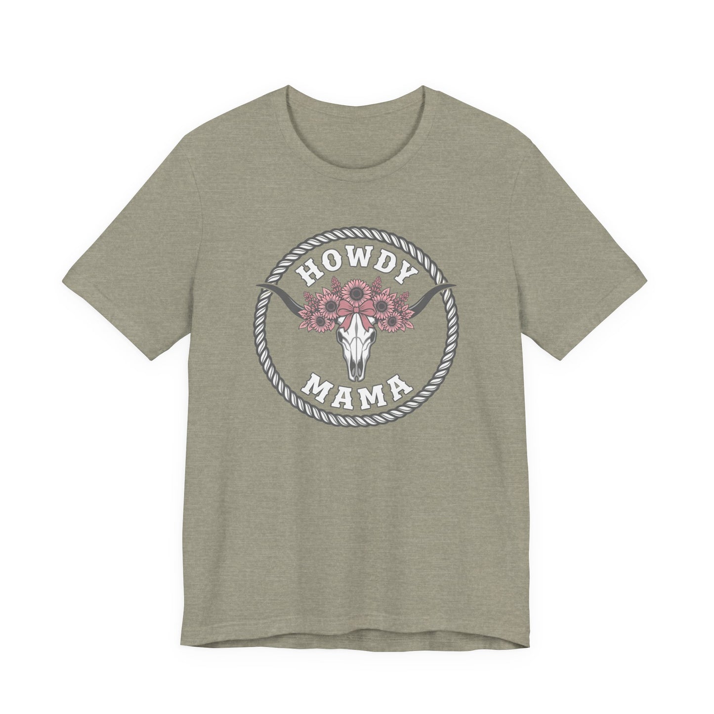 Cow Skull Floral Graphic