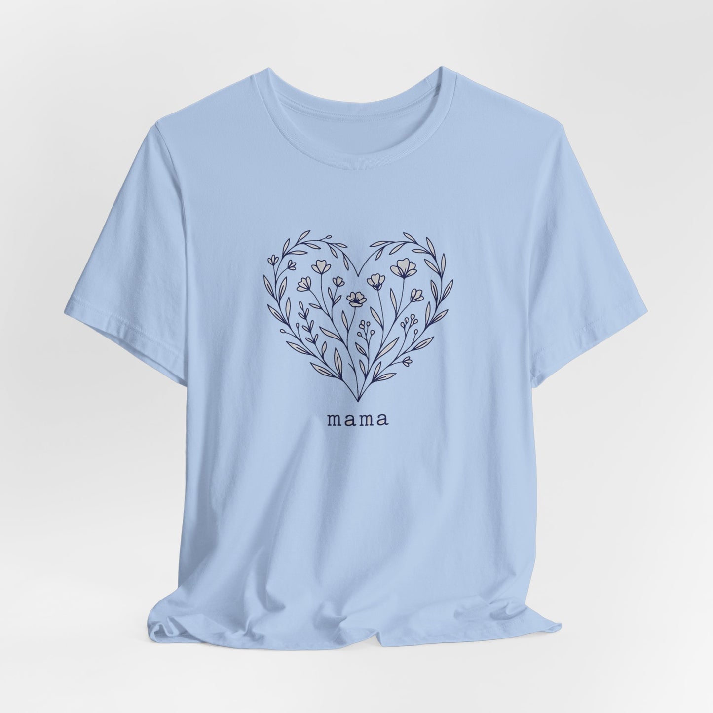 Minimalist Wildflower Heart Tee
