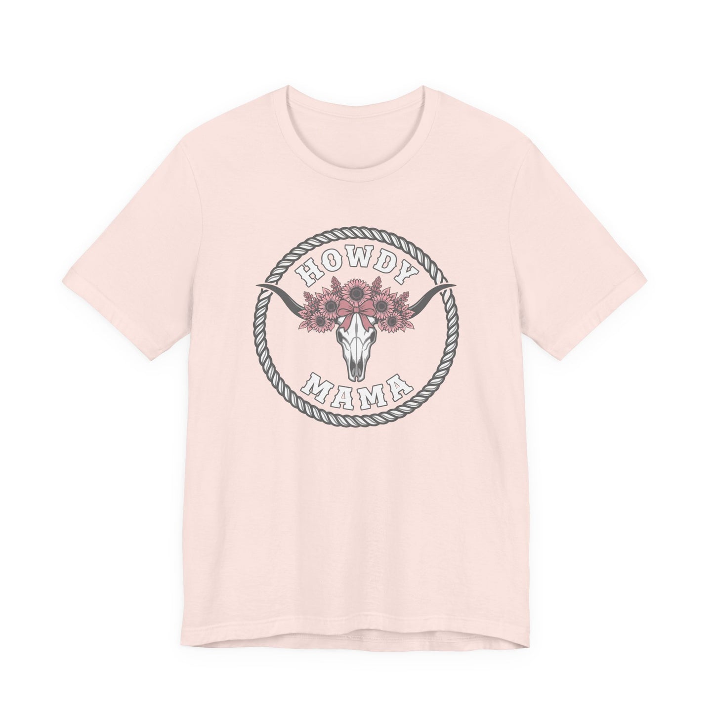 Cow Skull Floral Graphic