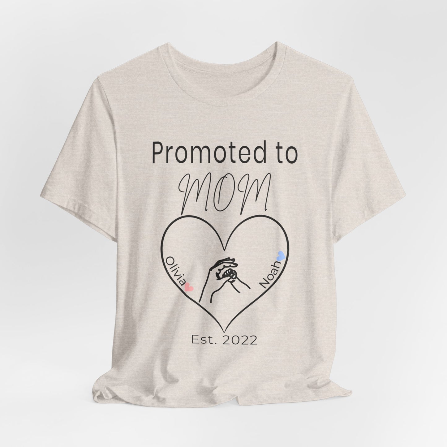Promoted to Mom Personalized Tee
