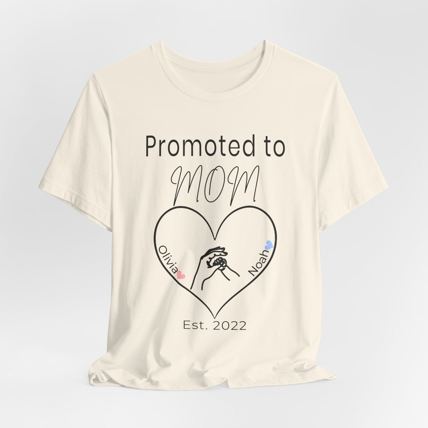 Promoted to Mom Personalized Tee
