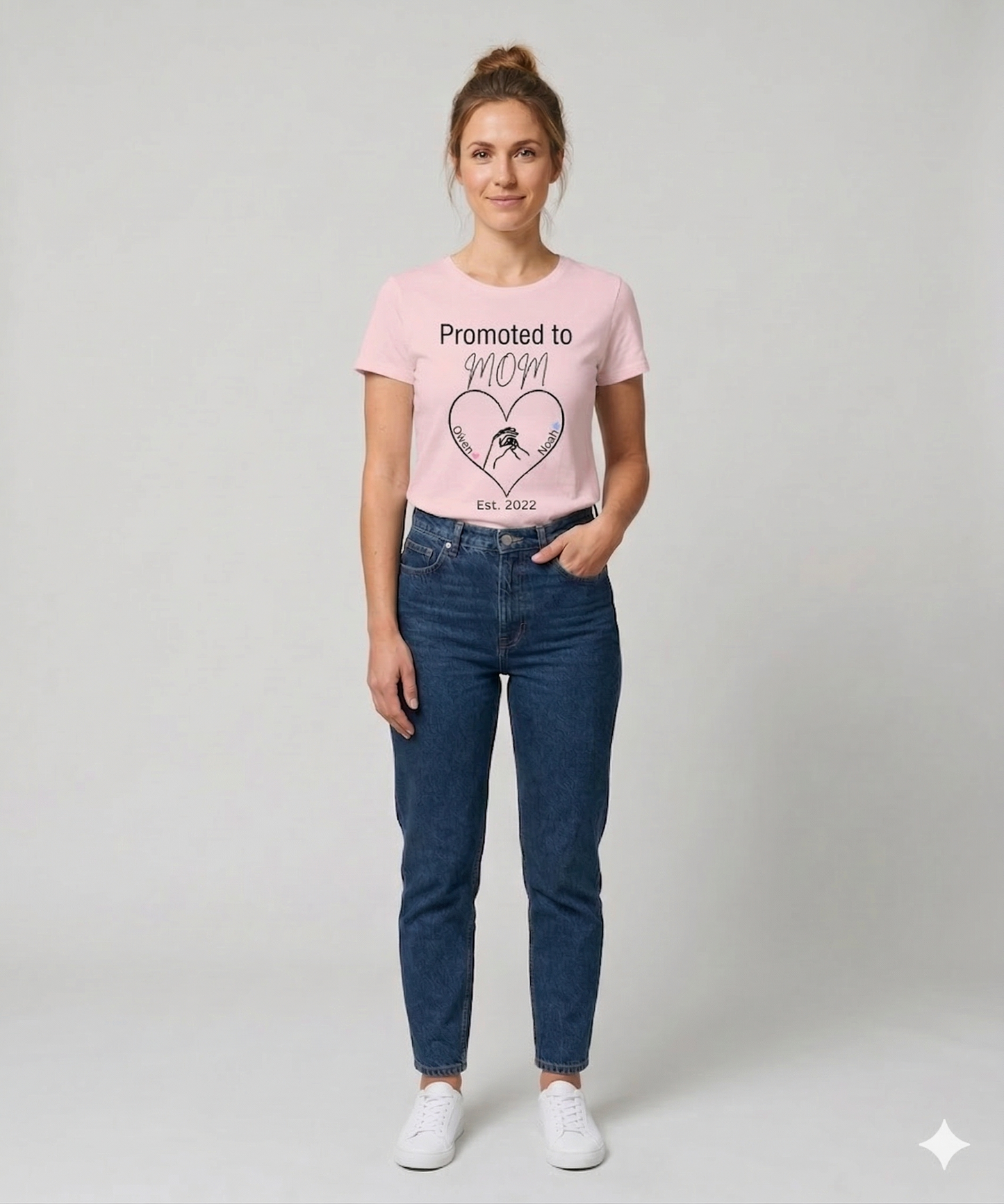Promoted to Mom Personalized Tee
