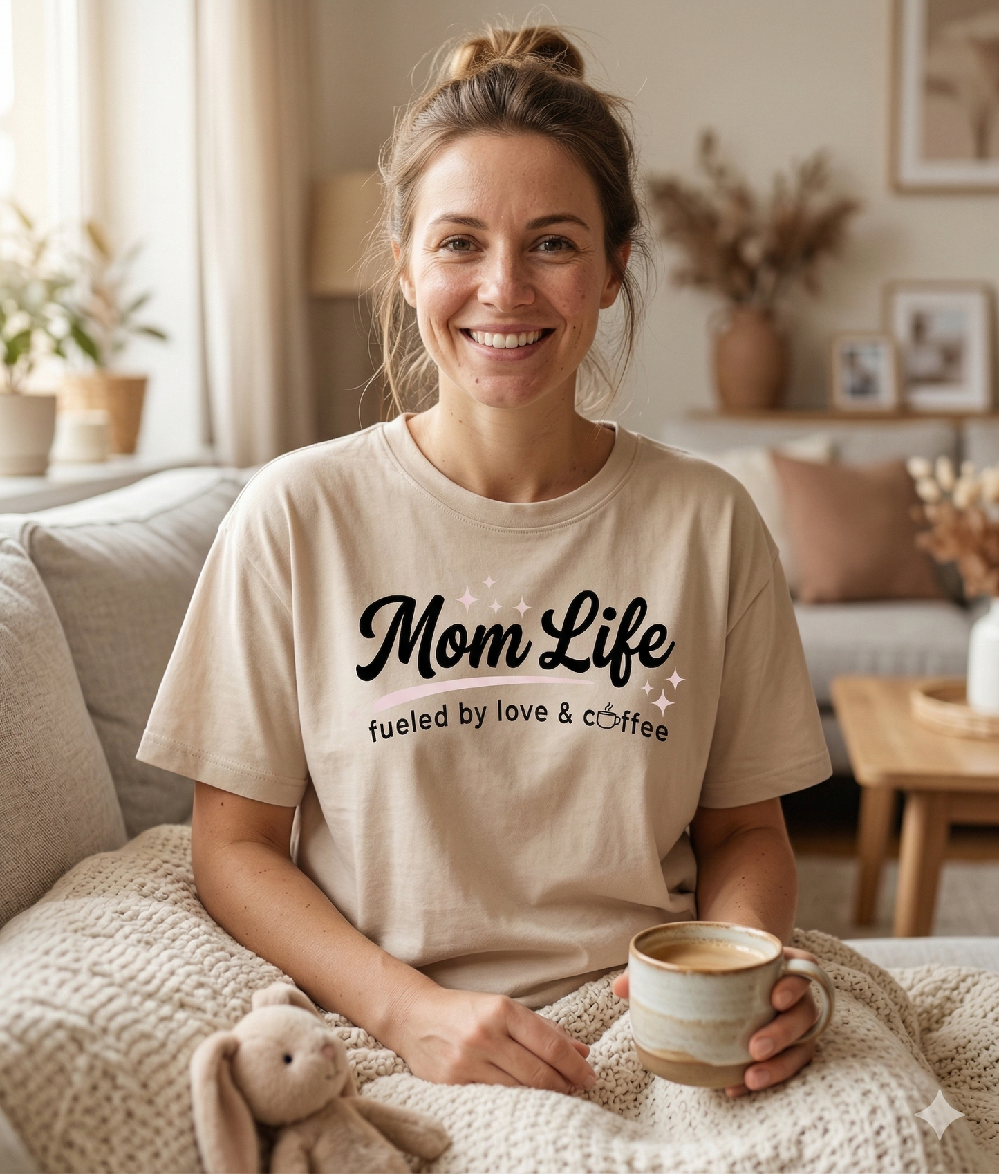 Mom Life Fueled by Love & Coffee Tee