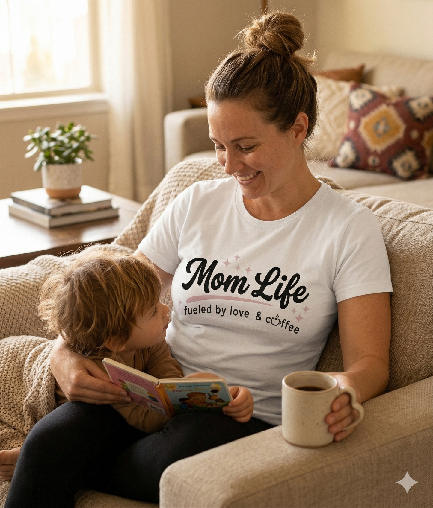 Mom Life Fueled by Love & Coffee Tee