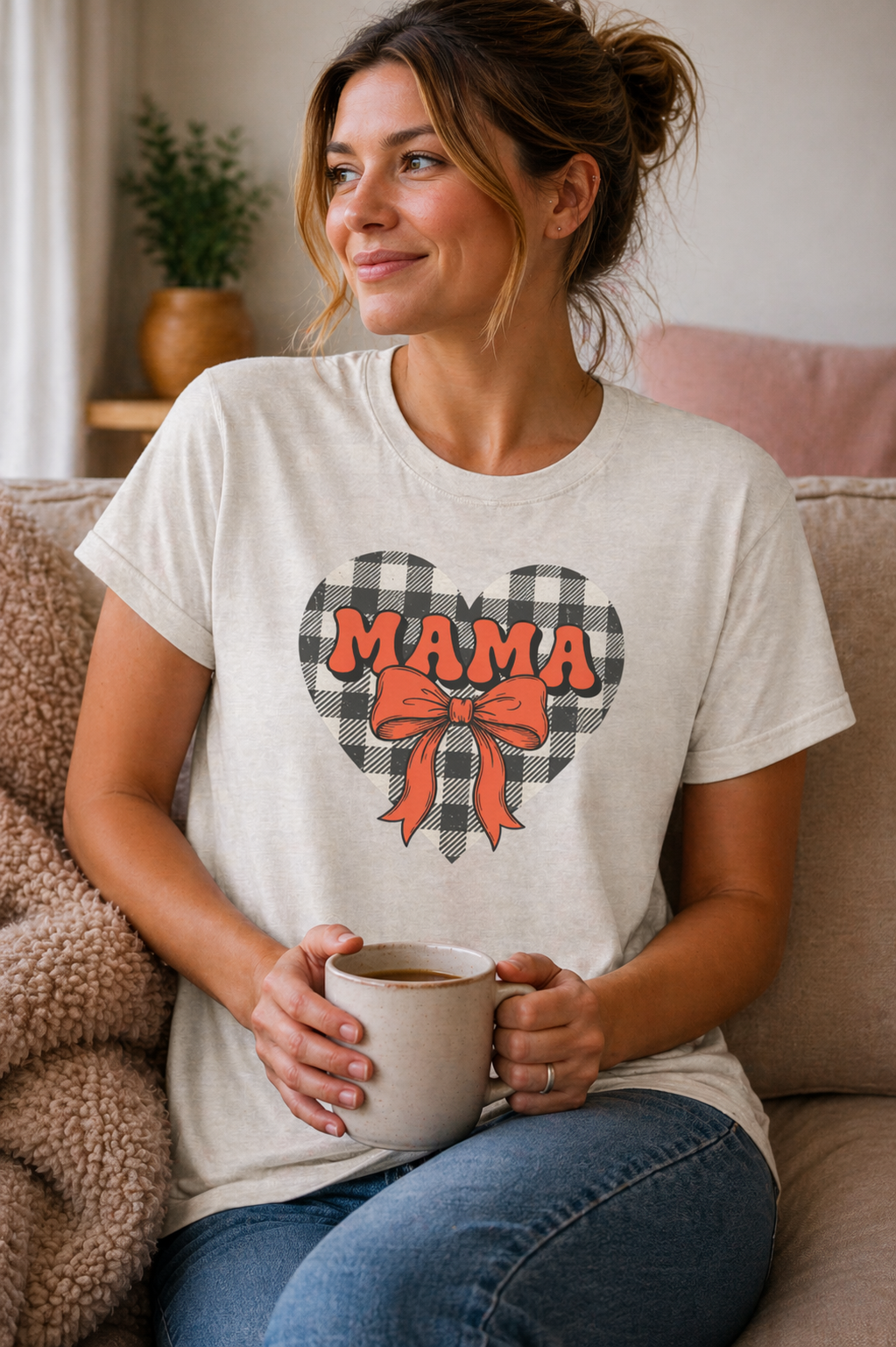 Cute Bow Mom Tee