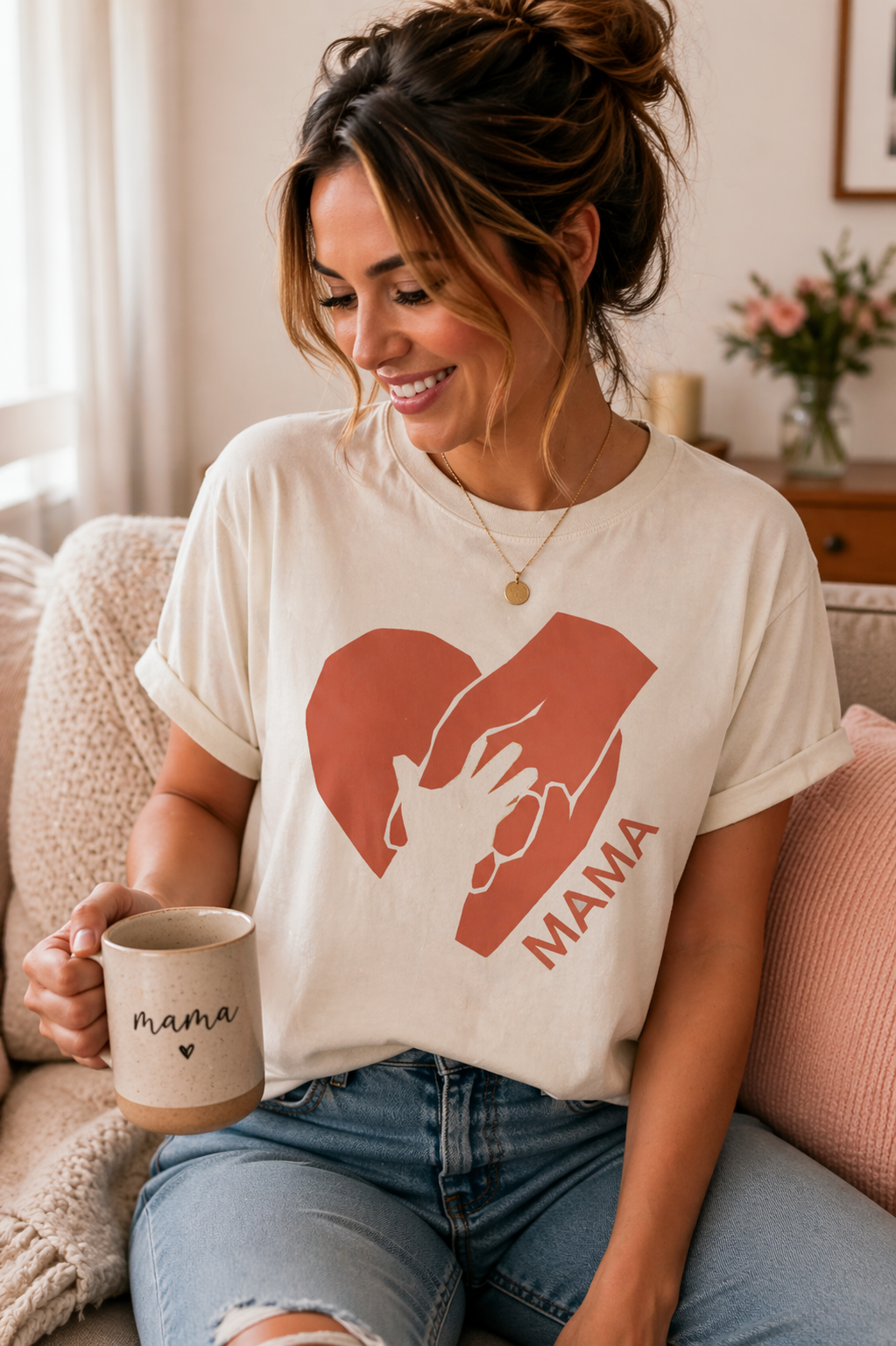 Mama Heart Hands Shirt