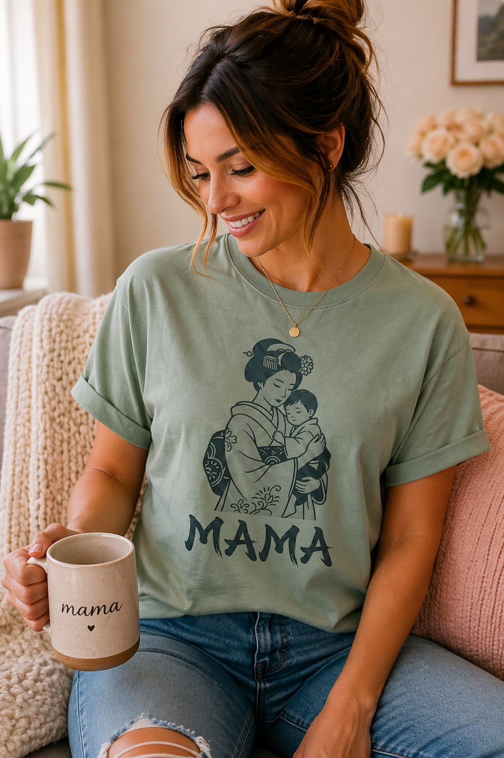 Japanese Style Mama T-Shirt