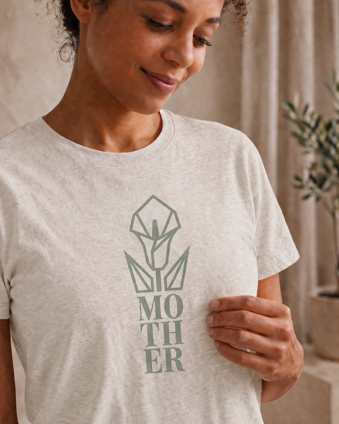 Geometric Flower Mother T-Shirt