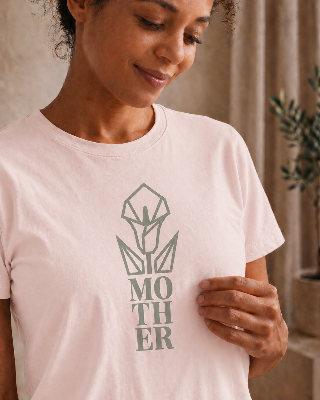 Geometric Flower Mother T-Shirt