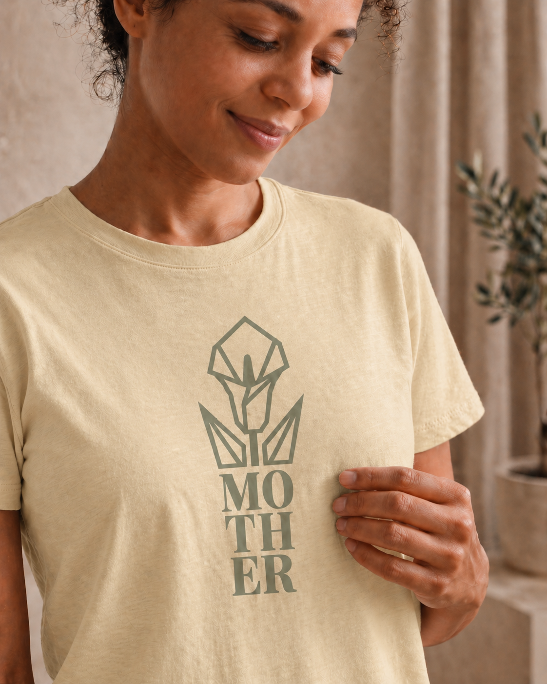 Geometric Flower Mother T-Shirt