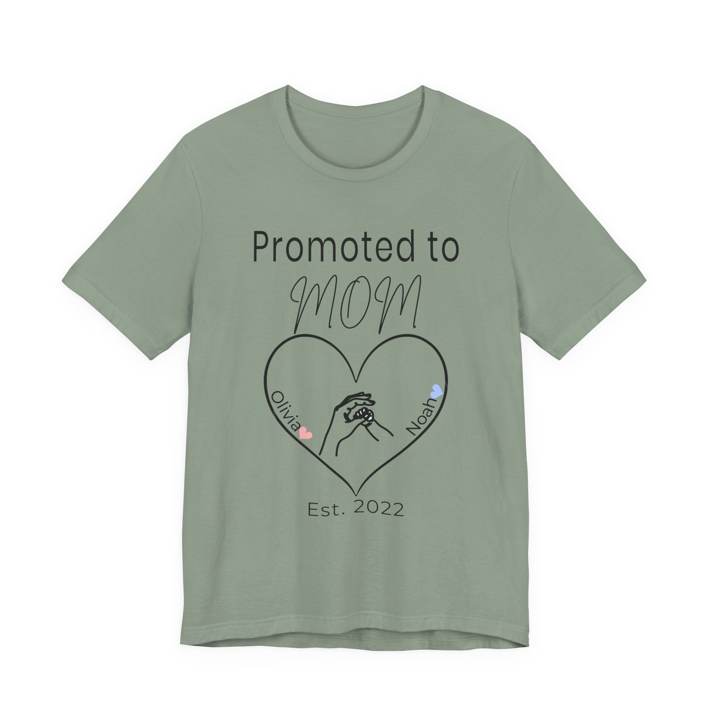 Promoted to Mom Personalized Tee