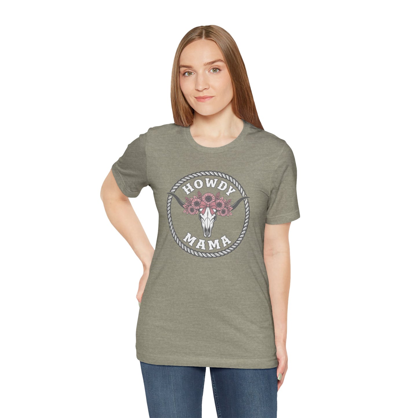 Cow Skull Floral Graphic