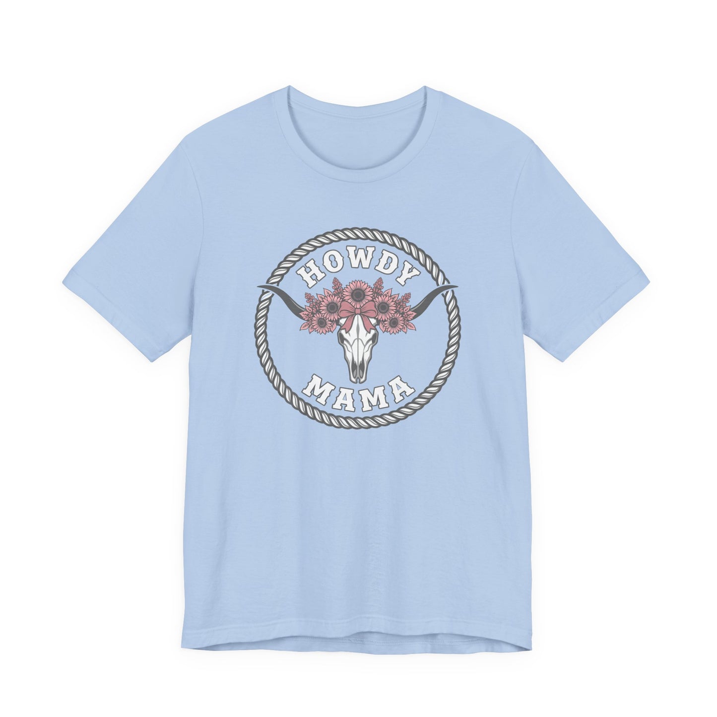 Cow Skull Floral Graphic