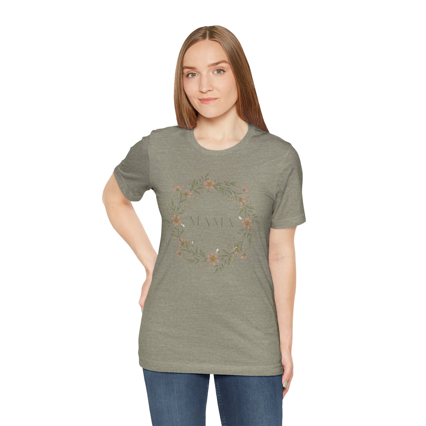 Mama Floral Wreath Tee