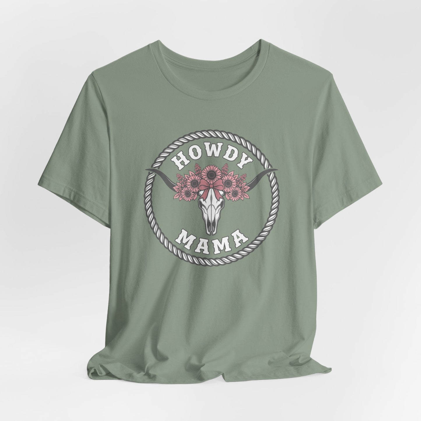 Cow Skull Floral Graphic