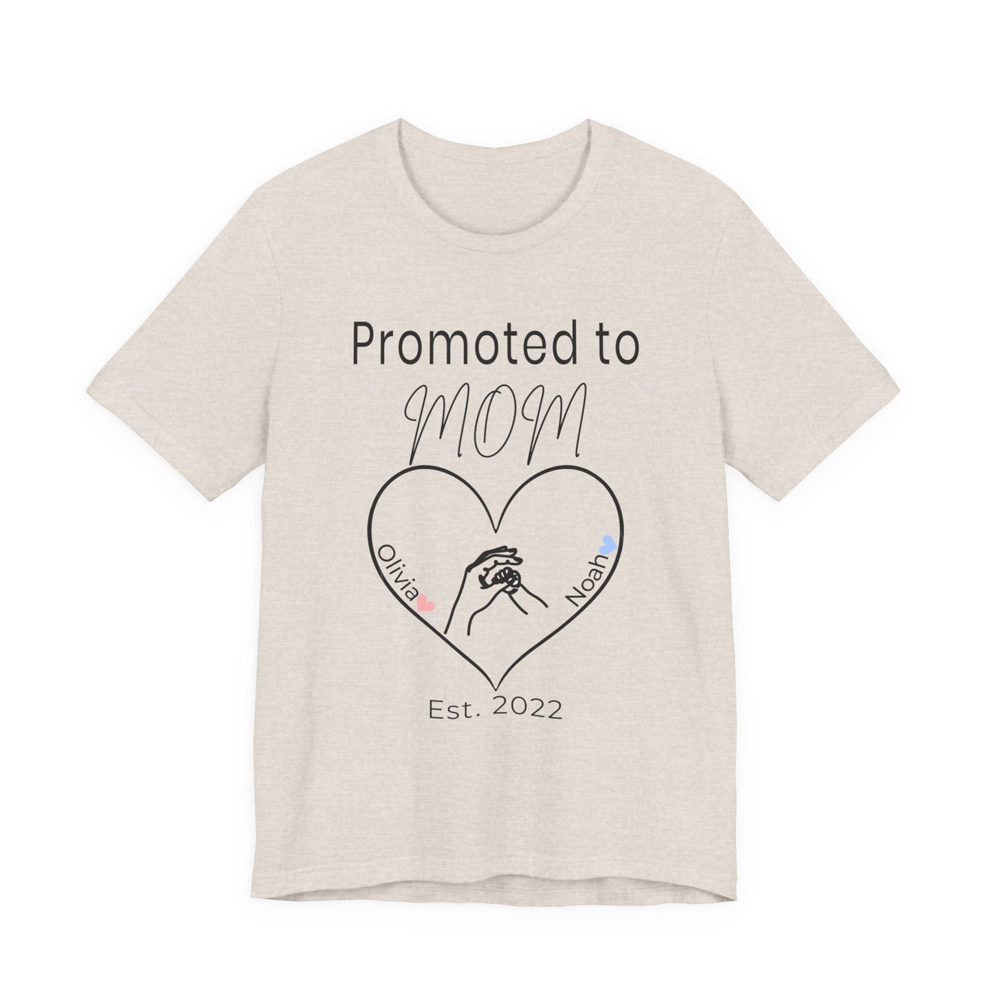 Promoted to Mom Personalized Tee
