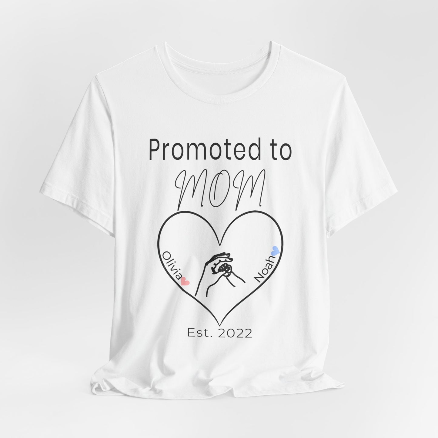 Promoted to Mom Personalized Tee