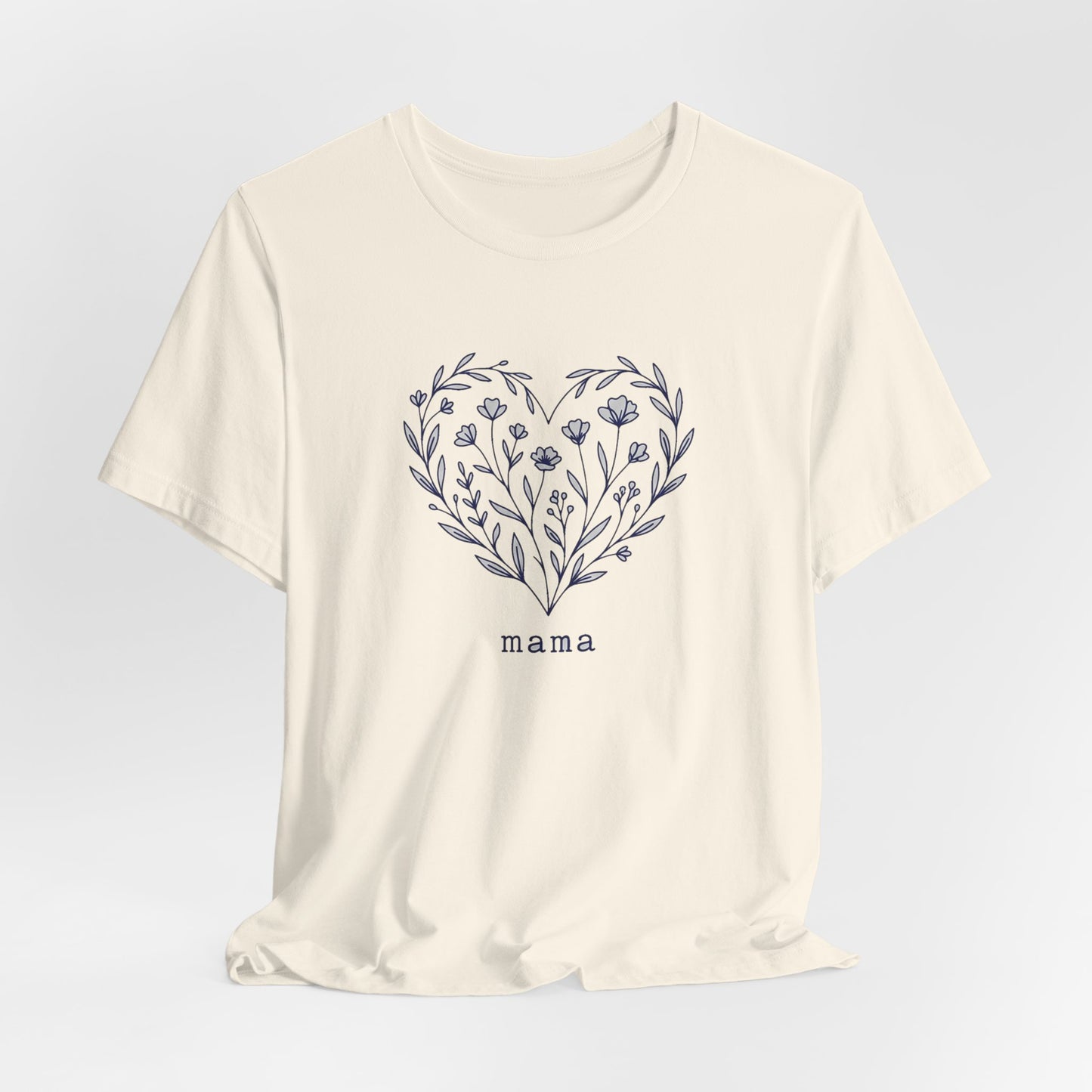 Minimalist Wildflower Heart Tee