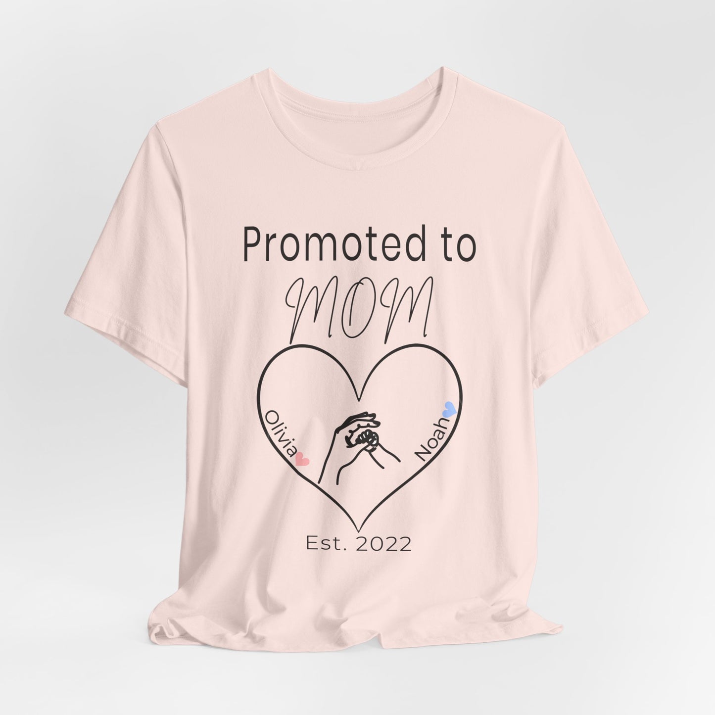 Promoted to Mom Personalized Tee