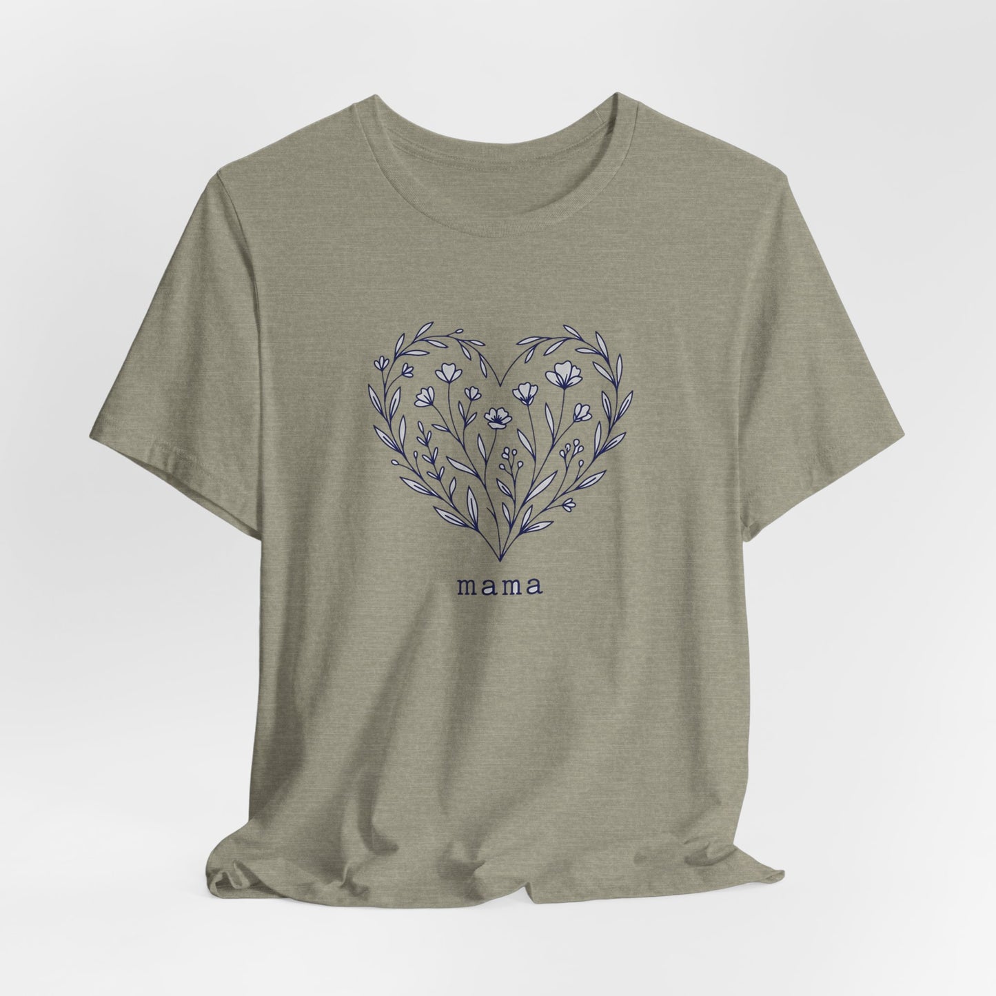 Minimalist Wildflower Heart Tee