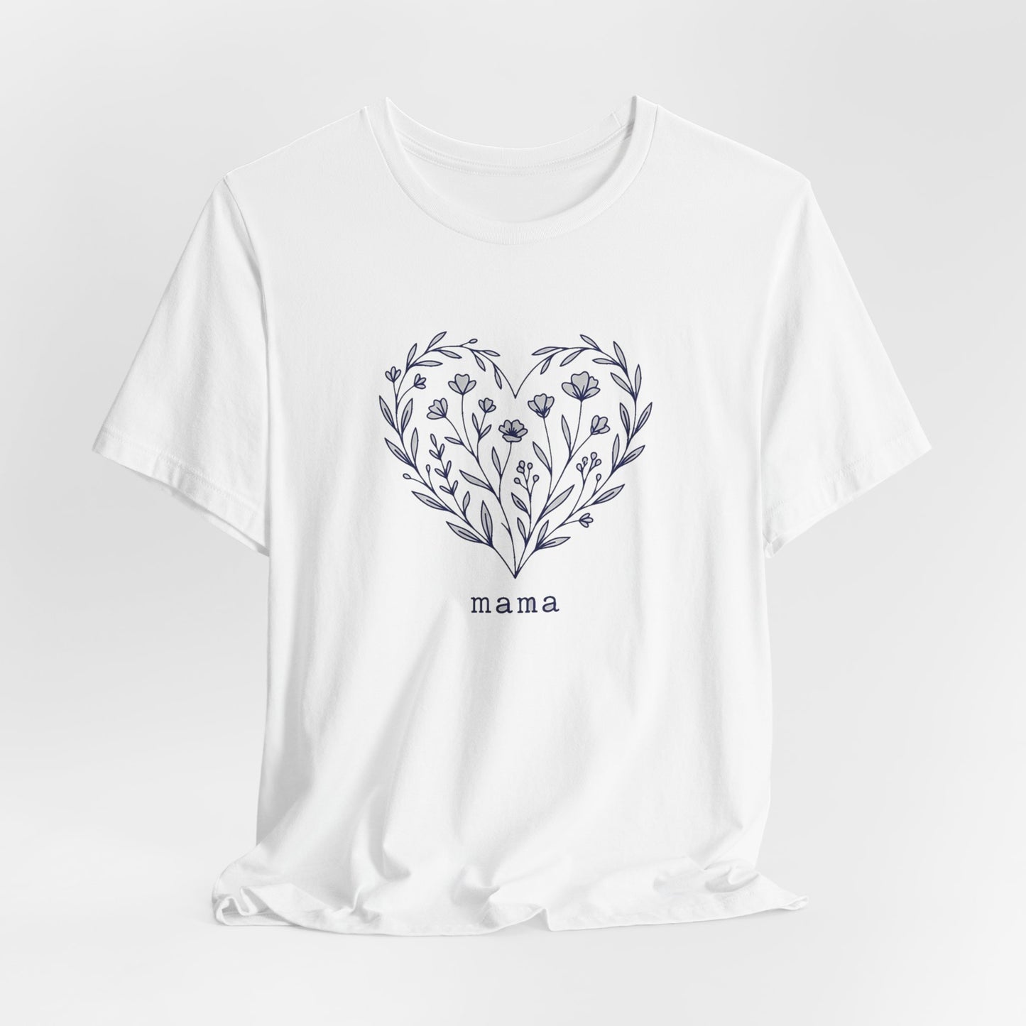 Minimalist Wildflower Heart Tee