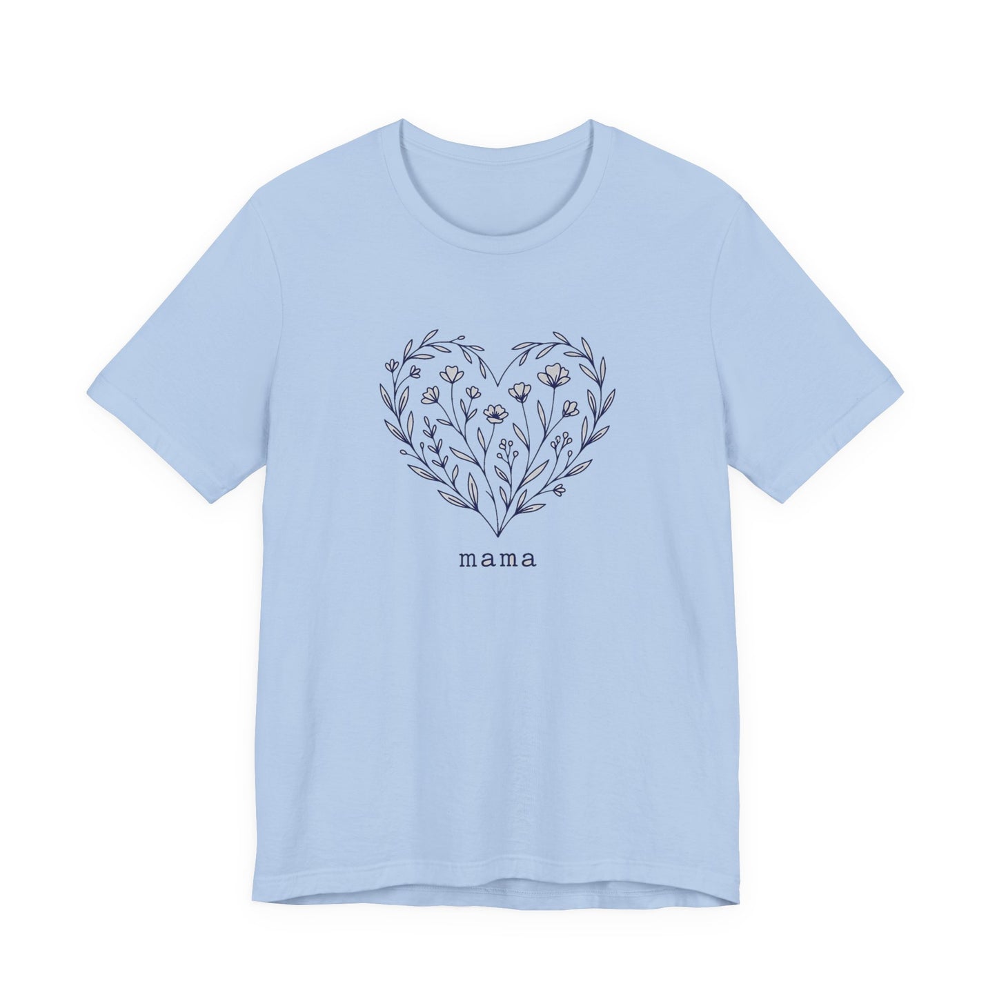 Minimalist Wildflower Heart Tee
