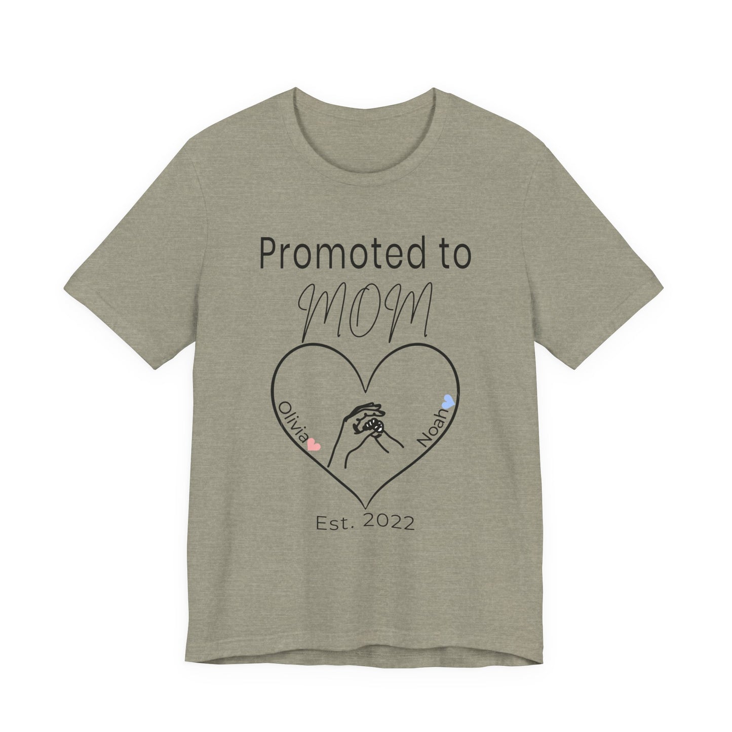 Promoted to Mom Personalized Tee