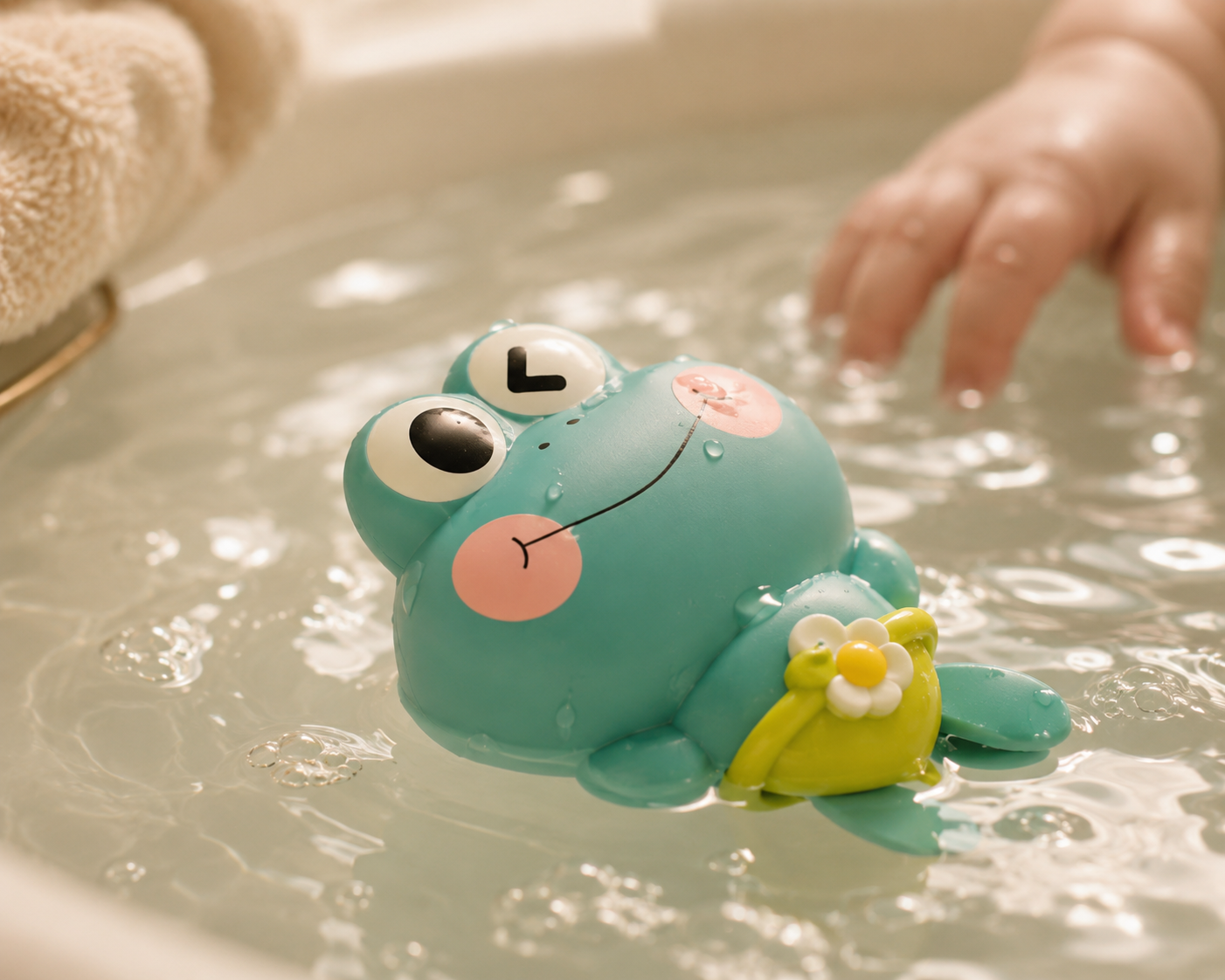 Floating Frog Bath Toy Set