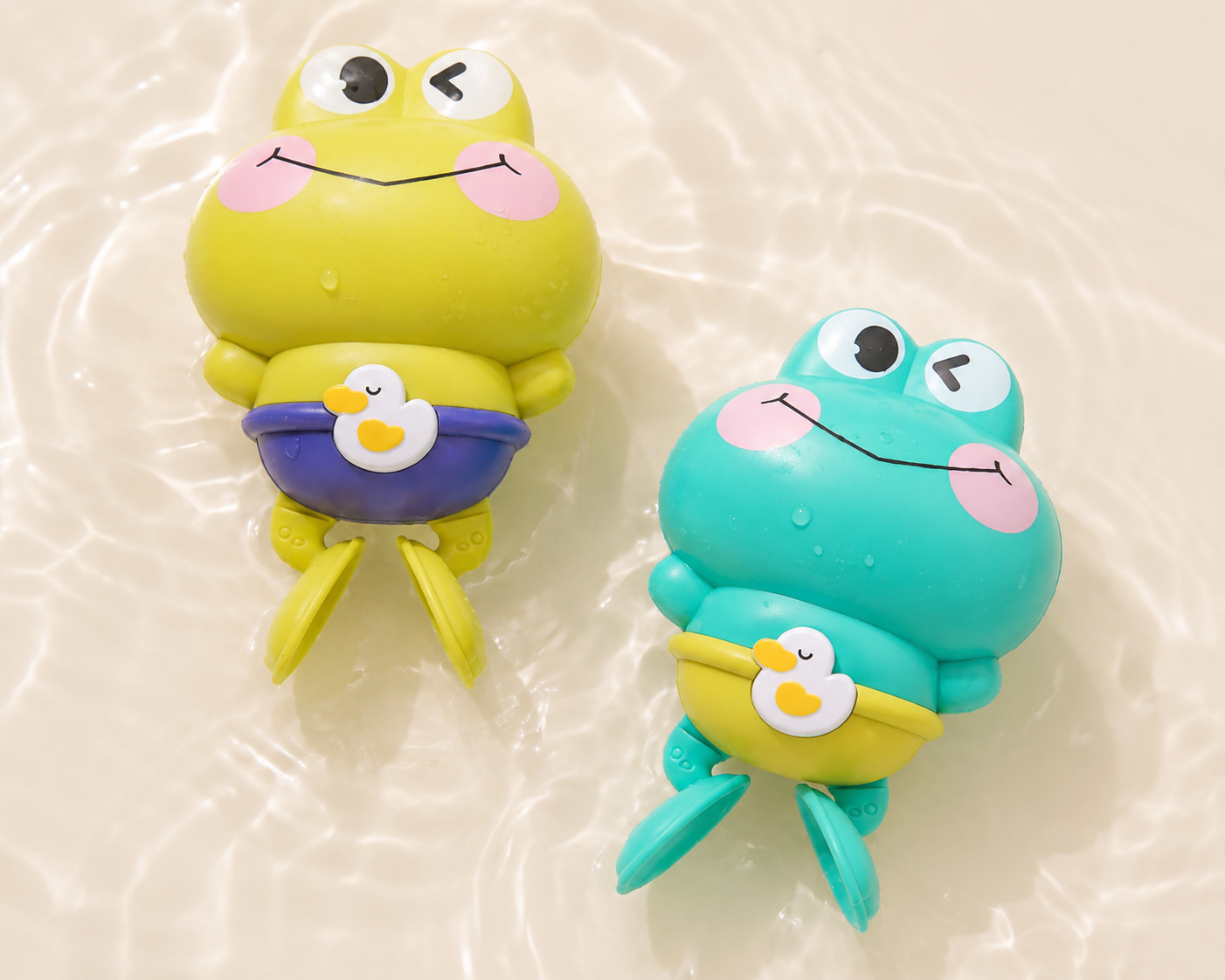 Floating Frog Bath Toy Set
