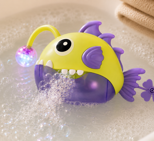 Baby Bath Soothing Toy, Bathroom Bubble Machine, Children's Fish Tank Water Play, Electric Early Education Bubble Blower