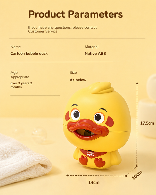 Bubble Duck Baby Bath Toy Funny Toddler Bath Bubble Maker Pool Swimming Bathtub Soap Machine Bathroom Toys for Children Kids