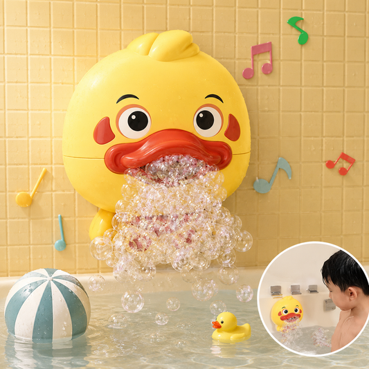 Bubble Duck Baby Bath Toy Funny Toddler Bath Bubble Maker Pool Swimming Bathtub Soap Machine Bathroom Toys for Children Kids