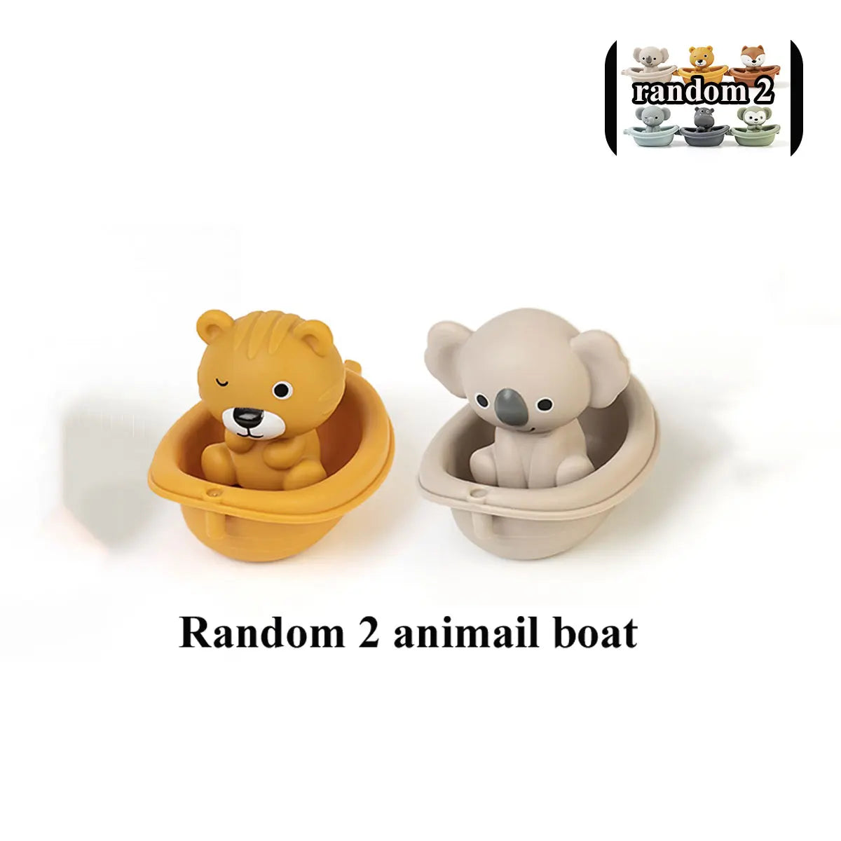 Floating Animal Bath Toy Set