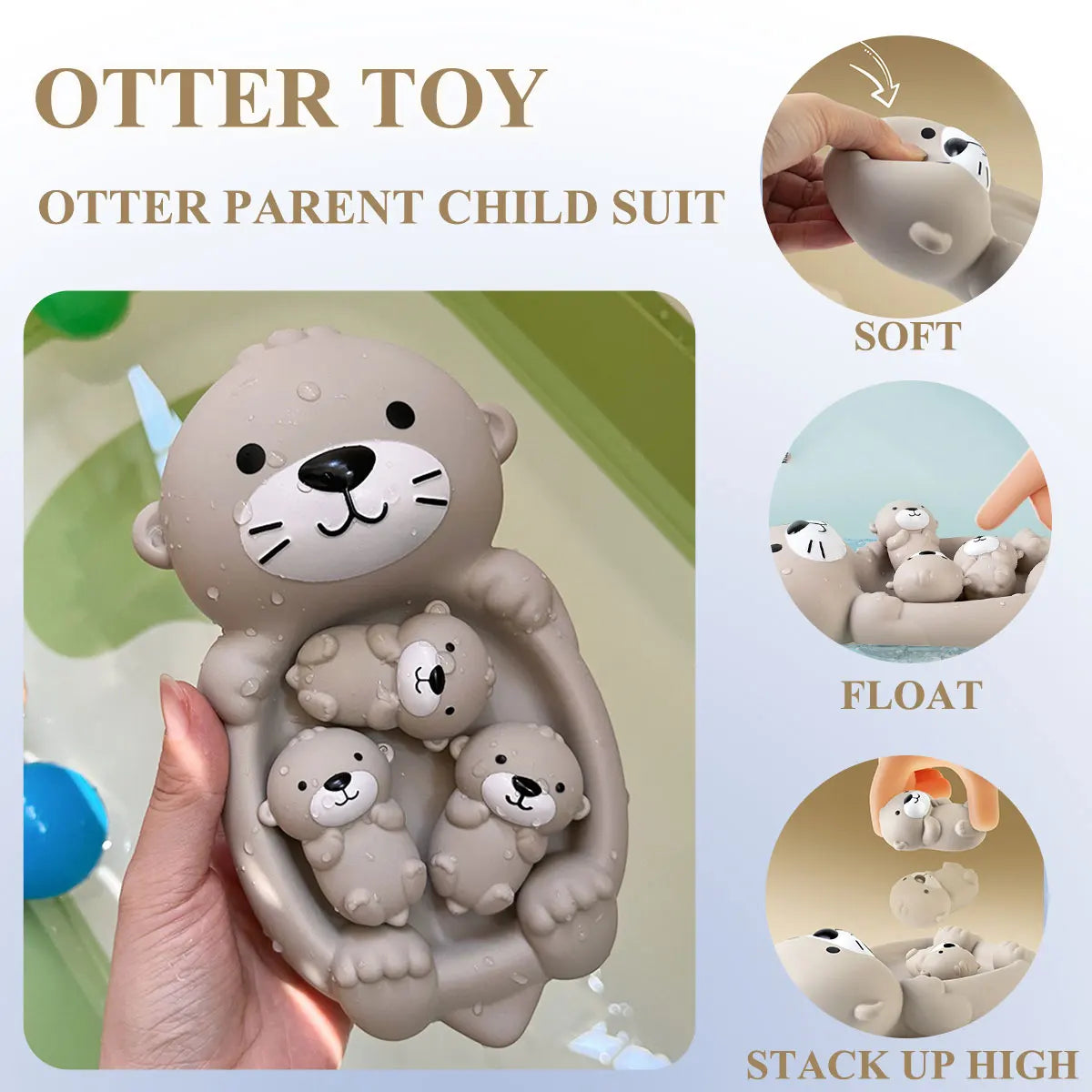 Floating Animal Bath Toy Set